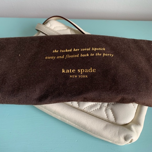 ✨HP✨ KATE SPADE Ivory Leather Crossbody Bag - Picture 13 of 15